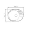 Мойка Fosto КМ 58-45 SGA-303 Бежевый